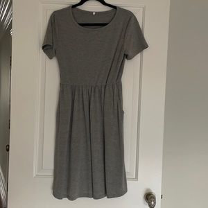 Cotton grey dress